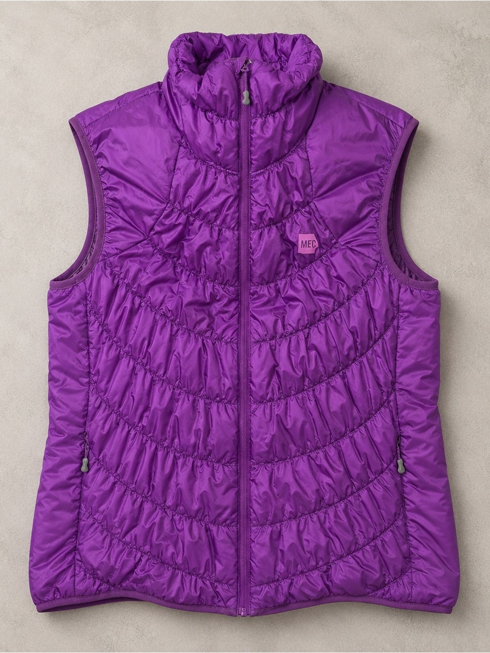 MEC PrimaLoft Purple Quilted Puffer Vest Women’s L